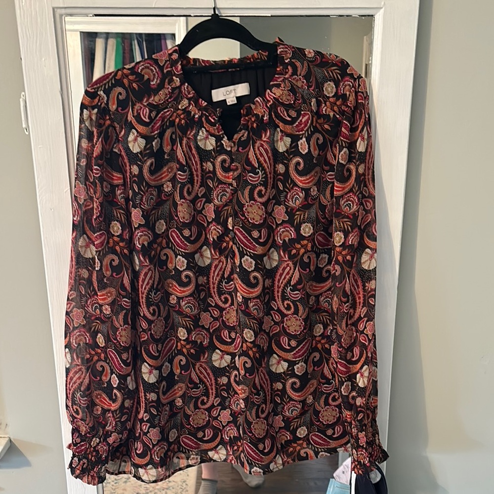 LOFT Women's Paisley Blouse